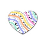 Background Abstract Wallpaper Rubber Coaster (Heart)