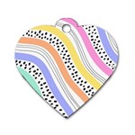 Background Abstract Wallpaper Dog Tag Heart (One Side)