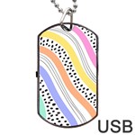 Background Abstract Wallpaper Dog Tag USB Flash (One Side)