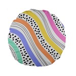 Background Abstract Wallpaper Standard 15  Premium Round Cushions