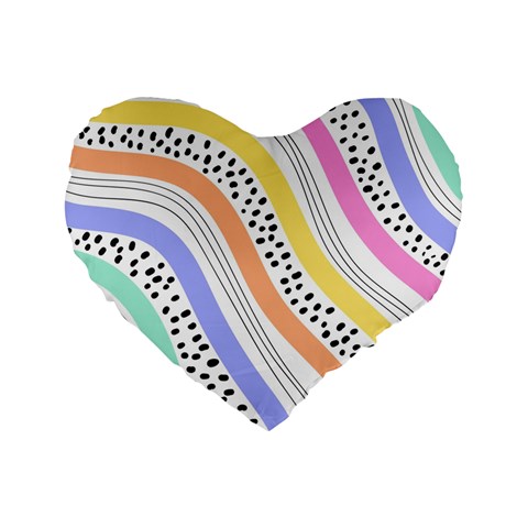 Background Abstract Wallpaper Standard 16  Premium Heart Shape Cushions from ArtsNow.com Front