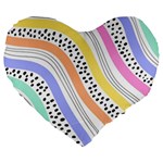 Background Abstract Wallpaper Large 19  Premium Heart Shape Cushions