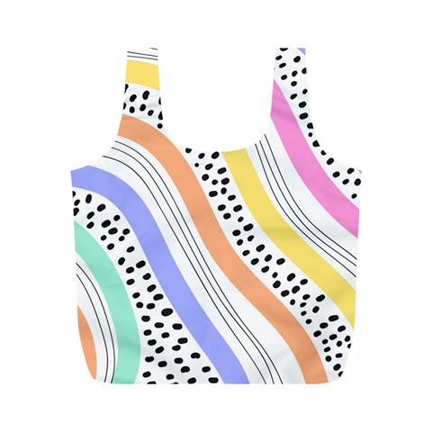 Background Abstract Wallpaper Full Print Recycle Bag (M) from ArtsNow.com Front