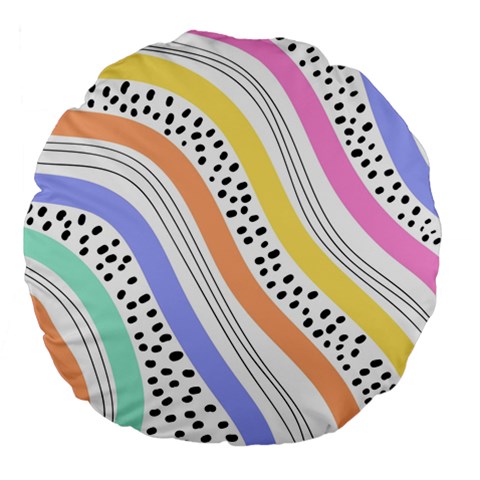 Background Abstract Wallpaper Large 18  Premium Flano Round Cushions from ArtsNow.com Front