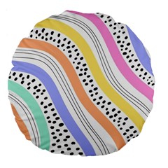 Background Abstract Wallpaper Large 18  Premium Flano Round Cushions from ArtsNow.com Back