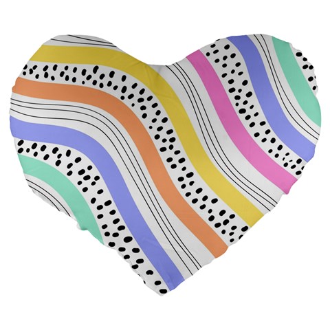 Background Abstract Wallpaper Large 19  Premium Flano Heart Shape Cushions from ArtsNow.com Back