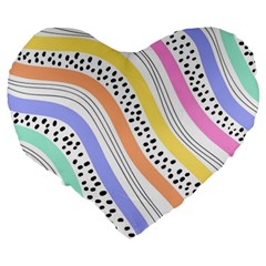 Background Abstract Wallpaper Large 19  Premium Flano Heart Shape Cushions from ArtsNow.com Back
