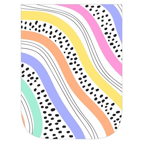 Background Abstract Wallpaper Waist Pouch (Large) from ArtsNow.com Front Pocket