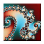 Fractal Spiral Art Math Abstract Tile Coaster