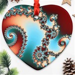 Fractal Spiral Art Math Abstract Ornament (Heart)