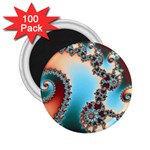 Fractal Spiral Art Math Abstract 2.25  Magnets (100 pack) 