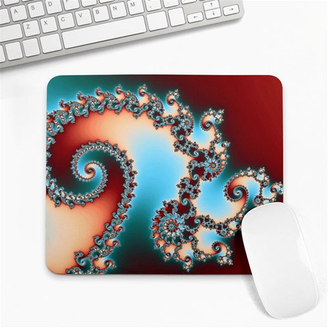 Fractal Spiral Art Math Abstract Large Mousepad from ArtsNow.com Front
