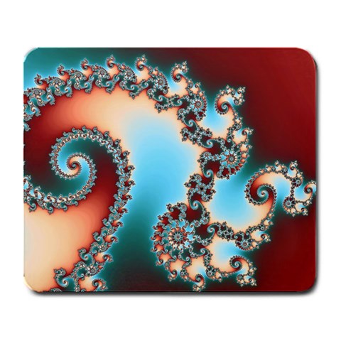 Fractal Spiral Art Math Abstract Large Mousepad from ArtsNow.com Front