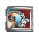 Fractal Spiral Art Math Abstract Mega Link Italian Charm (18mm)