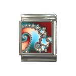 Fractal Spiral Art Math Abstract Italian Charm (13mm)