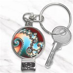 Fractal Spiral Art Math Abstract Nail Clippers Key Chain