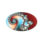 Fractal Spiral Art Math Abstract Sticker (Oval)