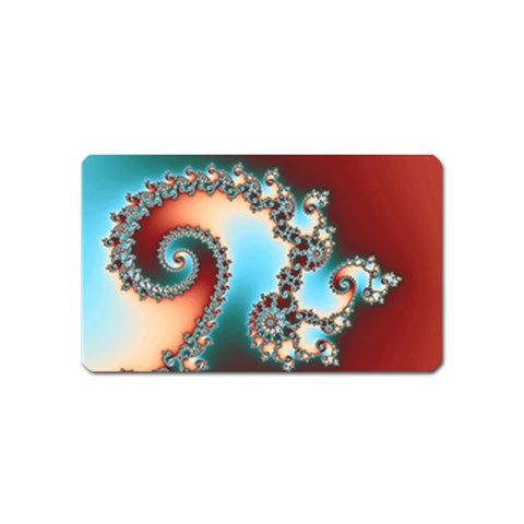Fractal Spiral Art Math Abstract Magnet (Name Card) from ArtsNow.com Front