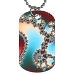 Fractal Spiral Art Math Abstract Dog Tag (One Side)