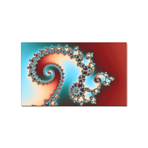 Fractal Spiral Art Math Abstract Sticker Rectangular (100 pack) from ArtsNow.com Front