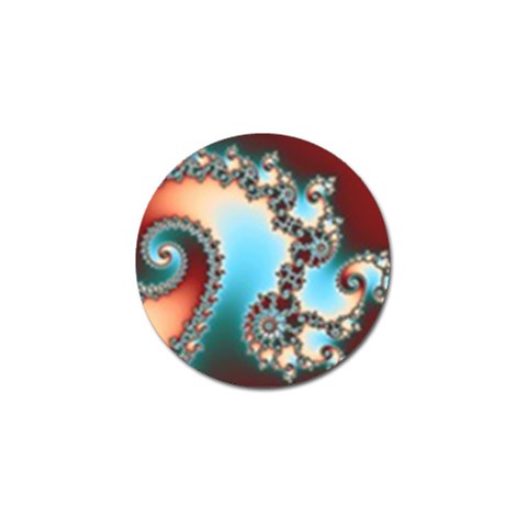 Fractal Spiral Art Math Abstract Golf Ball Marker (4 pack) from ArtsNow.com Front