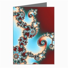 Fractal Spiral Art Math Abstract Greeting Cards (Pkg of 8) from ArtsNow.com Left