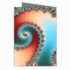 Fractal Spiral Art Math Abstract Greeting Cards (Pkg of 8) from ArtsNow.com Right