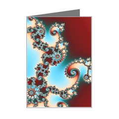 Fractal Spiral Art Math Abstract Mini Greeting Card from ArtsNow.com Left