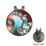 Fractal Spiral Art Math Abstract Hat Clips with Golf Markers