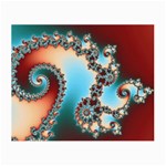 Fractal Spiral Art Math Abstract Small Glasses Cloth