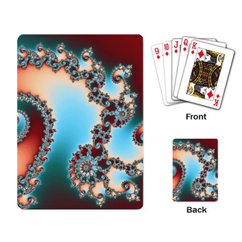 Fractal Spiral Art Math Abstract Playing Cards Single Design (Rectangle) from ArtsNow.com Back