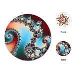 Fractal Spiral Art Math Abstract Playing Cards Single Design (Round)