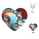 Fractal Spiral Art Math Abstract Playing Cards Single Design (Heart)