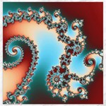 Fractal Spiral Art Math Abstract Canvas 16  x 16 