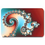 Fractal Spiral Art Math Abstract Large Doormat