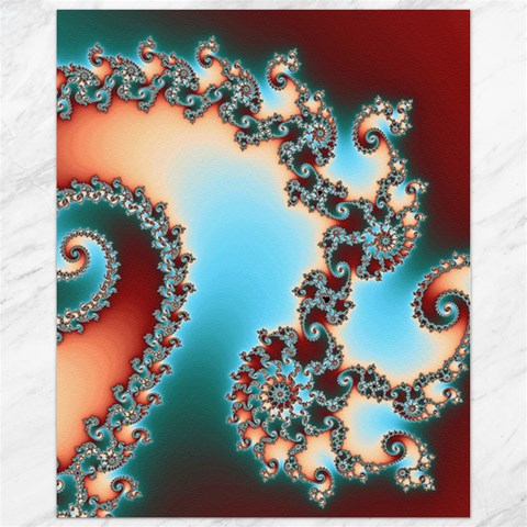 Fractal Spiral Art Math Abstract Canvas 11  x 14  from ArtsNow.com 10.95 x13.48  Canvas - 1