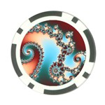 Fractal Spiral Art Math Abstract Poker Chip Card Guard