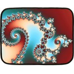 Fractal Spiral Art Math Abstract One Side Fleece Blanket (Mini)