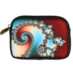 Fractal Spiral Art Math Abstract Digital Camera Leather Case