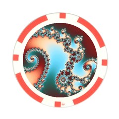 Fractal Spiral Art Math Abstract Poker Chip Card Guard (10 pack) from ArtsNow.com Front