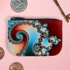 Fractal Spiral Art Math Abstract Mini Coin Purse from ArtsNow.com Front