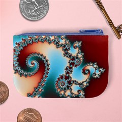 Fractal Spiral Art Math Abstract Mini Coin Purse from ArtsNow.com Back