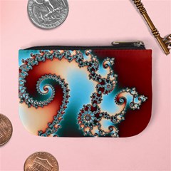 Fractal Spiral Art Math Abstract Mini Coin Purse from ArtsNow.com Back