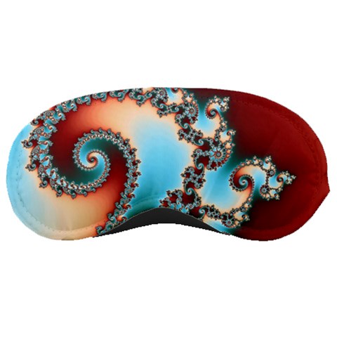 Fractal Spiral Art Math Abstract Sleeping Mask from ArtsNow.com Front
