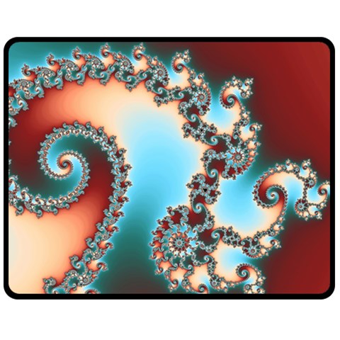 Fractal Spiral Art Math Abstract One Side Fleece Blanket (Medium) from ArtsNow.com 60 x50  Blanket Front