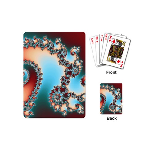 Fractal Spiral Art Math Abstract Playing Cards Single Design (Mini) from ArtsNow.com Back