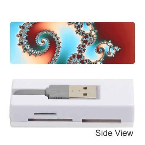 Fractal Spiral Art Math Abstract Memory Card Reader (Stick) from ArtsNow.com Front