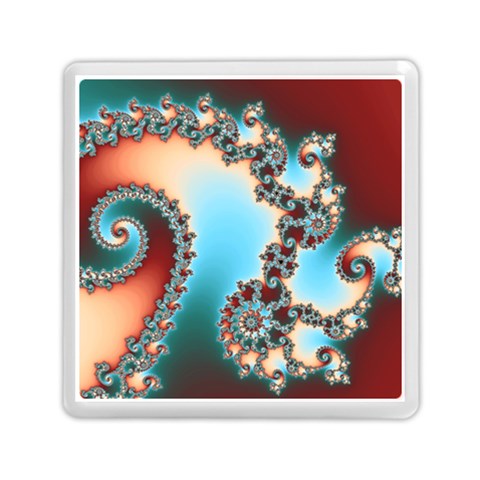 Fractal Spiral Art Math Abstract Memory Card Reader (Square) from ArtsNow.com Front