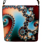 Fractal Spiral Art Math Abstract Flap Closure Messenger Bag (S)