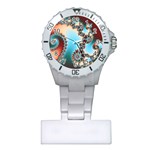 Fractal Spiral Art Math Abstract Plastic Nurses Watch